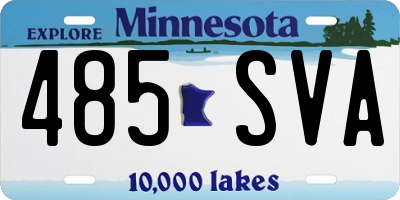 MN license plate 485SVA