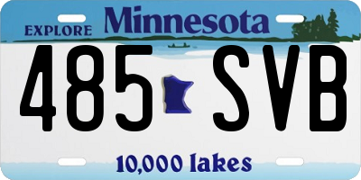 MN license plate 485SVB