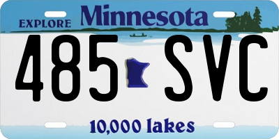 MN license plate 485SVC
