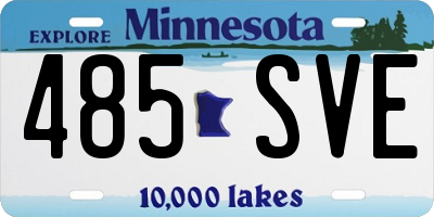 MN license plate 485SVE