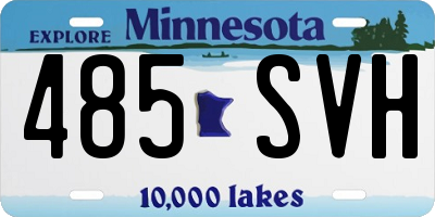 MN license plate 485SVH