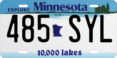 MN license plate 485SYL