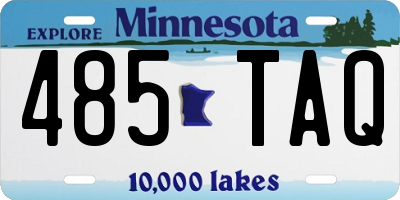 MN license plate 485TAQ
