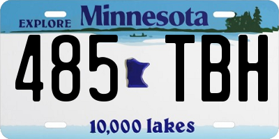 MN license plate 485TBH