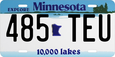 MN license plate 485TEU