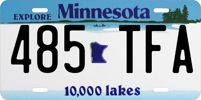 MN license plate 485TFA