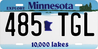 MN license plate 485TGL