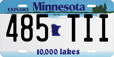 MN license plate 485TII