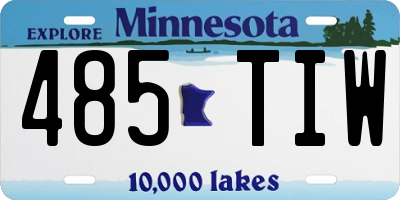 MN license plate 485TIW