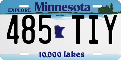 MN license plate 485TIY