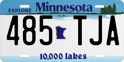 MN license plate 485TJA