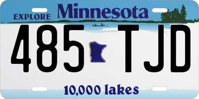 MN license plate 485TJD