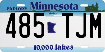 MN license plate 485TJM