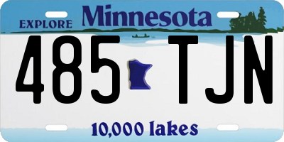 MN license plate 485TJN