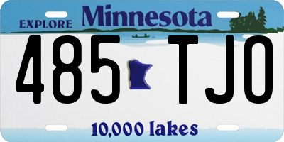 MN license plate 485TJO