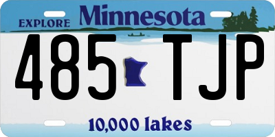 MN license plate 485TJP