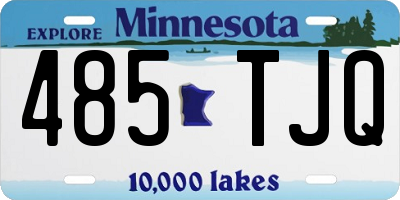 MN license plate 485TJQ