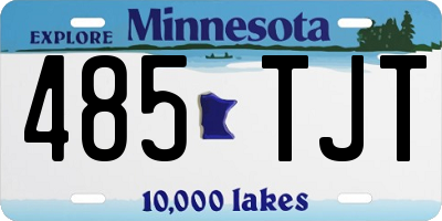 MN license plate 485TJT
