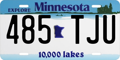 MN license plate 485TJU