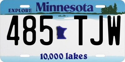 MN license plate 485TJW