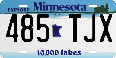 MN license plate 485TJX