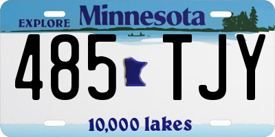 MN license plate 485TJY