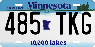 MN license plate 485TKG
