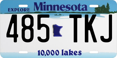 MN license plate 485TKJ