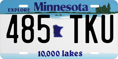 MN license plate 485TKU
