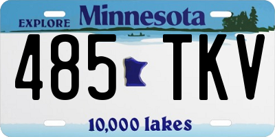 MN license plate 485TKV
