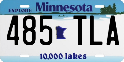 MN license plate 485TLA