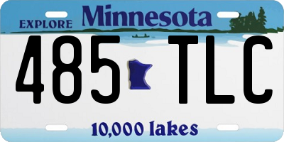 MN license plate 485TLC