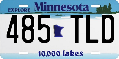 MN license plate 485TLD