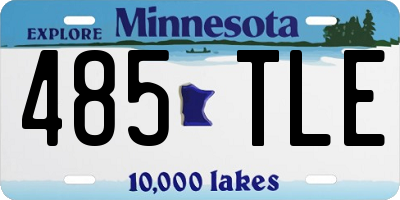 MN license plate 485TLE