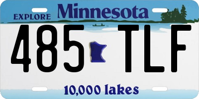 MN license plate 485TLF
