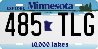 MN license plate 485TLG