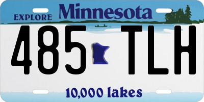 MN license plate 485TLH