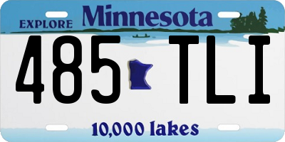 MN license plate 485TLI