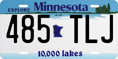 MN license plate 485TLJ