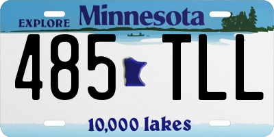 MN license plate 485TLL
