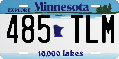 MN license plate 485TLM