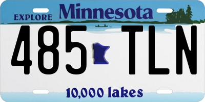 MN license plate 485TLN