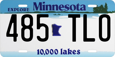 MN license plate 485TLO