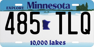 MN license plate 485TLQ