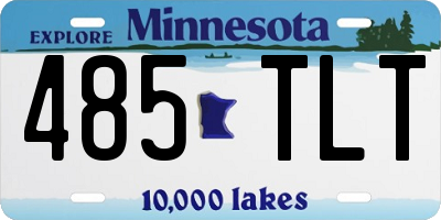 MN license plate 485TLT