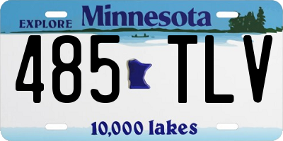 MN license plate 485TLV