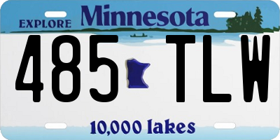 MN license plate 485TLW