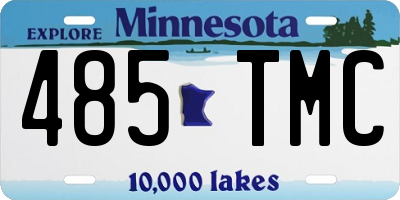 MN license plate 485TMC