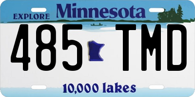 MN license plate 485TMD