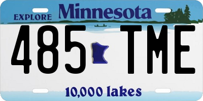 MN license plate 485TME